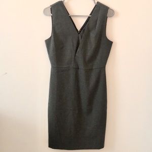 Banana Republic Gray Sheath Sleeveless Dress